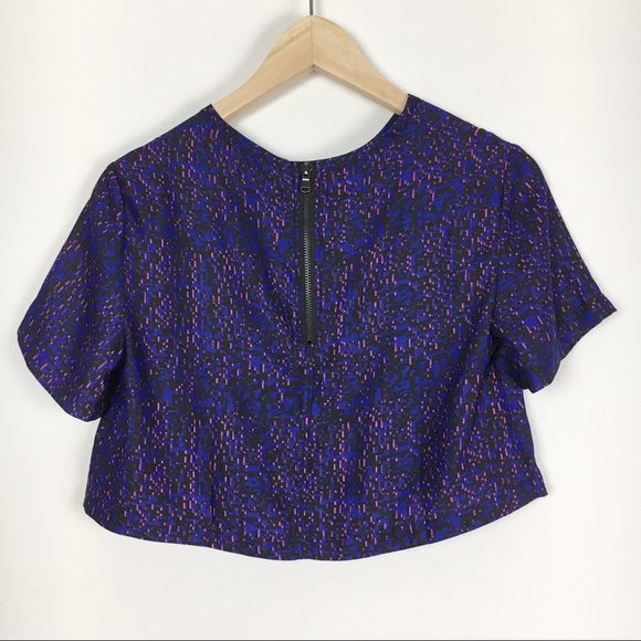 UO Silence and Noise Purple & Pink Crop Top XS - Picture 4 of 6